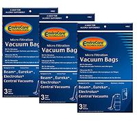 EnviroCare 9 replacement Vacuum Bags for Eureka Beam Electrolux Star-Brute Kenmore Mastercraft Nutone Central 110360 90610