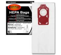 EnviroCare HEPA Vacuum Bags Designed to Fit Riccar Vibrance and Simplicity Upright Vacuums A826
