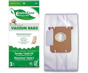 EnviroCare Replacement Anti-Allergen Vacuum Bags for Electrolux Harmony/Oxygen Style S and Eureka Canisters Style S Canisters 3 Pack