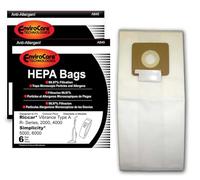 EnviroCare Replacement HEPA Filtration Vacuum Cleaner Dust Bags for Riccar 2000, 4000 and Vibrance Series. Simplicity 5000, 6000 and Symmetry Type A 12 pack