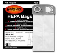 EnviroCare Replacement HEPA Vacuum Cleaner Bags Designed to Fit Ricar R25 Clean Air Uprights 6 Pack