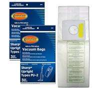 EnviroCare Replacement Micro Filtration Vacuum Bags for Sharp PU-2 Uprights 6 Pack