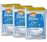 3 Eureka Style L Allergy Micron Filtration Vacuum Bags, Mini Mite Canister Vacuum Cleaners, 61715-12, 61715, 61715A, 960, 961, 962, 963, 964, 965, 960A, 961A, 962A, 963A, 964A, 965A, Eureka 1000 Series except Model 1099