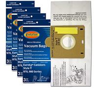 Envirocare Replacement Micro Filtration Vacuum Cleaner Dust Bags made to fit Eureka Style T canisters 12 bags