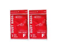 EnviroCare Replacement Vacuum Cleaner Dust Bags Made to fit Royal Dirt Devil Type F CanVac and Power Pak Canister Models 6 Pack
