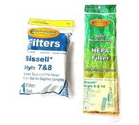 EnviroCare Replacement Vacuum Cleaner Filter Set Designed to fit Bissell Style 7/8/14 Upright Vacuums. 1 HEPA Post Motor Filter and 1 Foam Filter