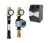 ENVIRON - DN25 Heating Circuit Pump Group Direct/Unmixed with Wilo Para 25/6 High Efficiency Pump without Mixer with Ball Valve Heating Circuit Set Pump Assembly Underfloor Heating Underfloor Heating