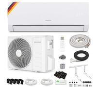 ENVIRON® Split air conditioning Wi-Fi/App function, 19 dB, quieter than your own breath, gold-plated evaporator and capacitor (with wall mount, 9,000 BTU (2.6 kW))