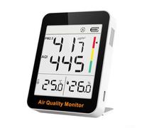 Environmental Air Monitor for For temperature Humidity and PM2.5 Readings, Designed for Residential and Small Business Use (S1)