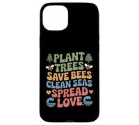 Environmental Awareness Nature Lover Plant Trees Save Bees Case for iPhone 15 Plus