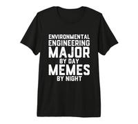 Environmental Engineering Major Day Memes Night Ecological Premium T-Shirt