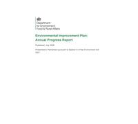 Environmental Improvement Plan: Annual Progress Report April 2025 to March 2026 16/07/2026