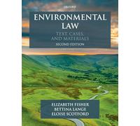 Environmental Law – Text, Cases & Materials – Oxford University Press
