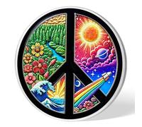 Environmental Peace Coin | Nature Harmony & Universal Love Medallion | Symbol of Unity and Environmental Protection | Inspirational Gift for Peace Advocates and Nature Lovers
