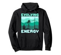 Environmental protection EVOLVING ENERGY Strom Pullover Hoodie