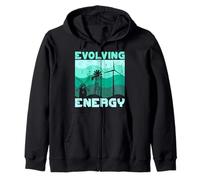 Environmental protection EVOLVING ENERGY Strom Zip Hoodie
