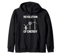 Environmental REVOLUTION OFF ENERGY FUNNY Energy Zip Hoodie
