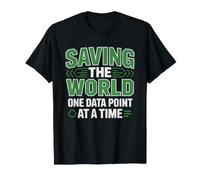 Environmental Scientist Saving World Data Points Science T-Shirt