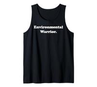 Environmental Warrior Eco Message Statement Tank Top
