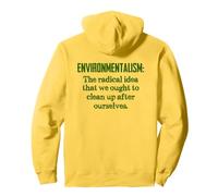 Environmentalism Definition for Environmentalist and Earth Pullover Hoodie