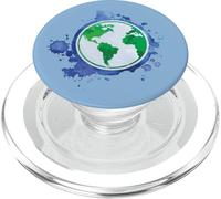 Environmentalist Art Globe Design And Sustainability Earth PopSockets PopGrip for MagSafe
