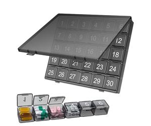 Environmentally Conscious: By using this monthly pill organizer, you're making a sustainable choice. Crafted from sturdy and durable PP material, it doesn't harm the environment or your health. Its we