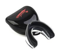 Environmentally Friendly Mouth Guard for Boxing Teens and Adults Teeth Protection with Storage Box (S Black white)