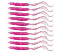 Environmentally Friendly Soft Worm Lures Designed For Fishing With Realistic Textures For Effective Catching(Pink)