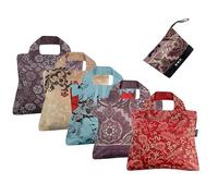 Envirosax Full Pouch Set Reusable Grocery Shopping Bags for Travelling 5 Wanderlust Designs