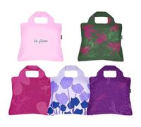 Envirosax Reusable Grocery Bags- Set of 5 La Fleur Flower Designs