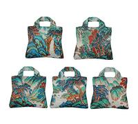 Envirosax Reusable Grocery Bags, Set of 5, Multicolored Ink Landscape Design, CS Series for Shopping Travelling