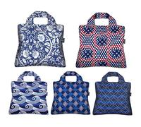Envirosax Reusable Grocery Bags- Set of 5 Tokyo Designs,Eco Friendly Foldable Shopping Tote Bag