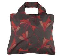 Envirosax Savanna Butterfly Roll Up Folding Eco Shopping Bag 4 (Black/Wine) SA.B4