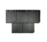 Envirotile Plastic Roof Tile Slate Effect Anthracite Grey - Shed/Conservatory/Garage/Porch Shingle - 1m2 Pack of 12 Tiles