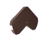 Envirotile Plastic Roof Tiles - Gable/Ridge End Cap - Brown - Slate Effect Finish