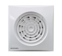 Envirovent Silent 100mm with Adjustable Timer in Silver - SIL100ST