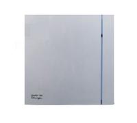 Envirovent Silent Designts Extractor Fan 4" Shutter & Adjustable Timer In Silver