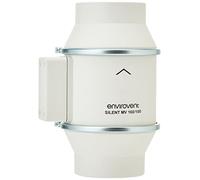 Envirovent SILMV160/100T In-Line "Silent" Extractor Fan Timer Fan For 4inch / 1mm Ducting (3 Wire), Black