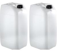 ENVIROZEST 25L Water Container Jerry Can | UN Approved Food Grade HDPE | Tamper Proof Cap | Stackable Water Storage Tank | Camping Car Washing Emergency Water | BPA Free Leak-Proof (2 X 25L)