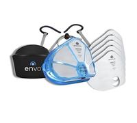 Envo Mask N95 Reusable Respirator Kit featuring AIRgel Cushion Technology for Secure All Day Comfort - Includes QuickFit Headgear, 5 Replacement Filters and Slim Storage Case (70952)