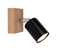 Envostar Alara wall spotlight 1-bulb oiled oak