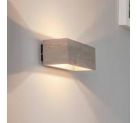 Envostar Kubiko wall light, grey pine