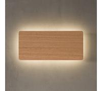 Envostar Tavola wall light, oak wood, 35x16cm