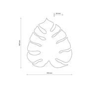 Envostar wall light Folah, leaf shape, light wood, 40 x 35 cm