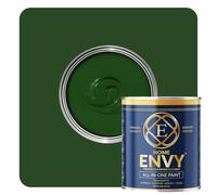 ENVY All-in-One Paint - High Coverage Paint for Interior & Exterior Walls, Wood & Furniture | Multi Surface Paint & Primer | Designer Colours For All Walls - Racing Green Heritage - 5L - Matt