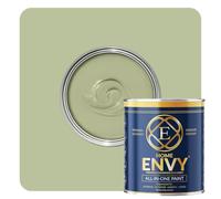 ENVY All-in-One Paint - High Coverage Paint for Interior & Exterior Walls, Wood & Furniture | Multi Surface Paint & Primer | Designer Colours For All Walls - Sage Green - 2.5L - Matt
