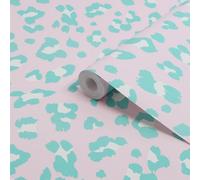 Envy Big Cat Bubblegum Animal Print Smooth Wallpaper