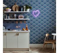 Envy Curve Surf Home Wallpaper - Navy Blue