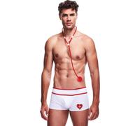 Envy Doctor Love Costume Set with Stethoscope and Trunks (2-Piece), M/L