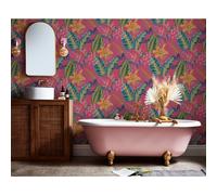 ENVY EDEN HOT PINK WALLPAPER, Pink